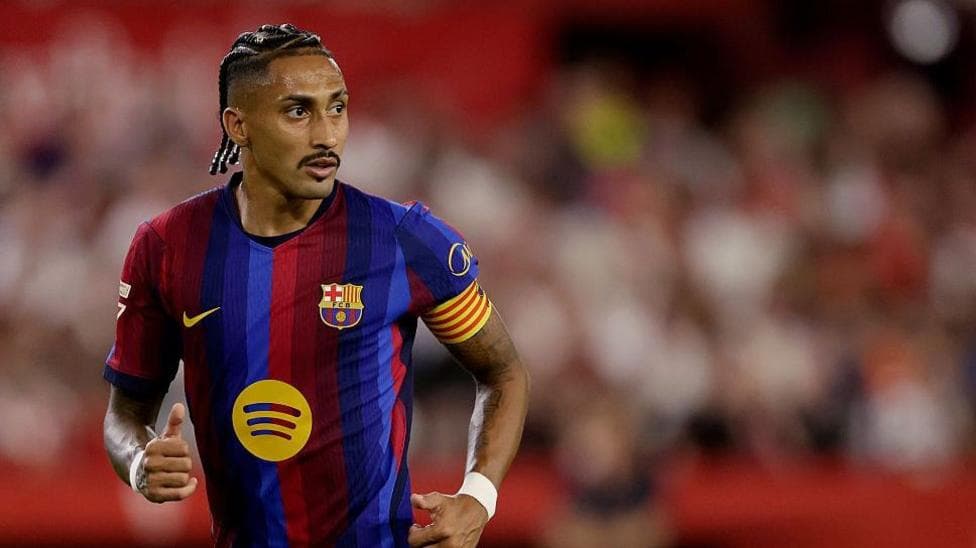 El brillante inicio de Raphinha en el Barcelona se ve interrumpido por problemas de lesiones