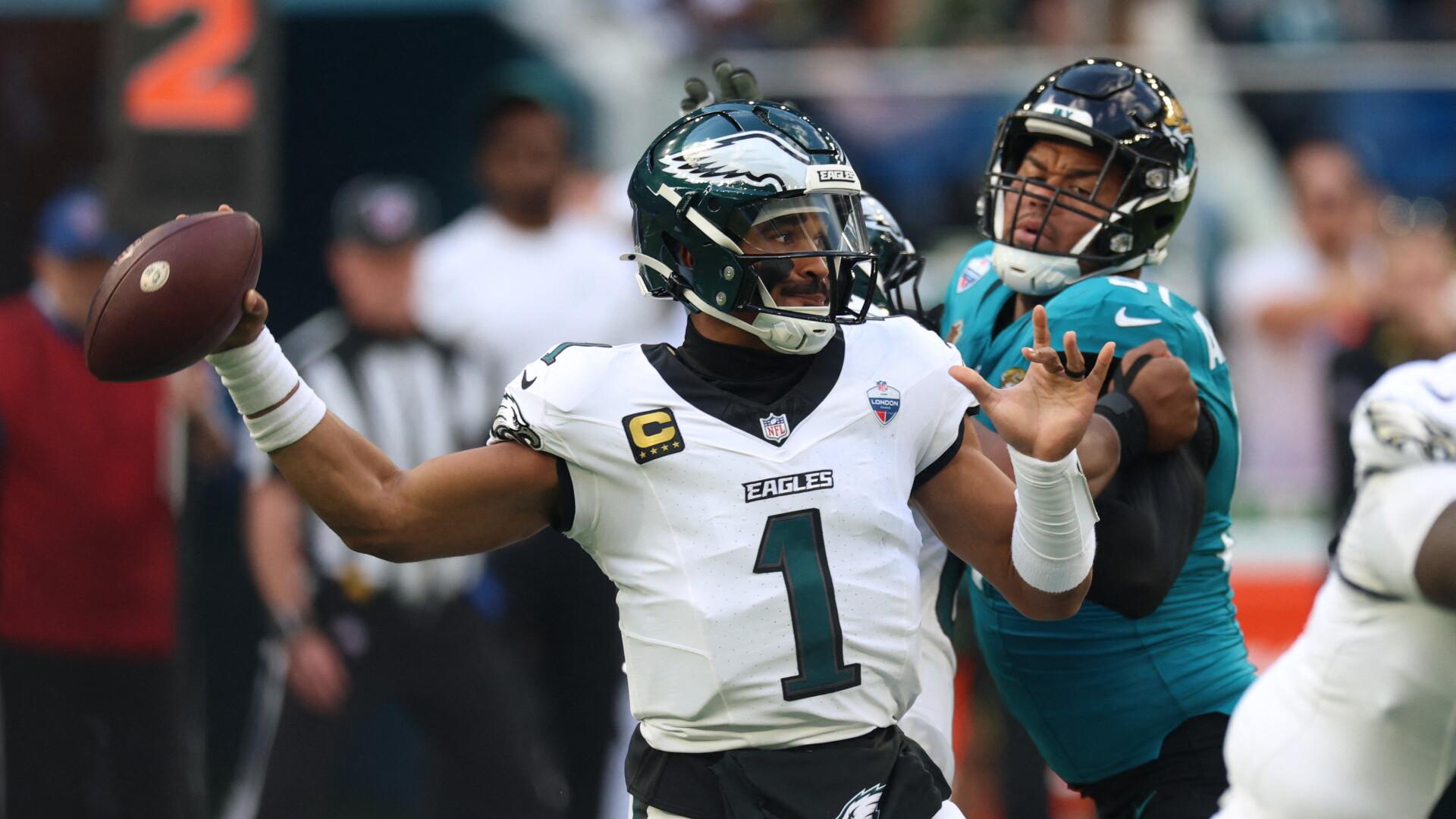Informe: Según recomendación médica, Jalen Hurts jugó en Londres tras permanecer despierto 36 horas