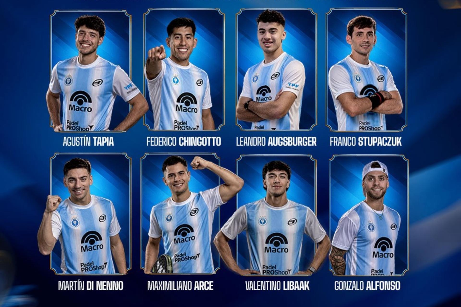 Convocatoria de Argentina para el Campeonato Mundial de Pádel 2026: con Maxi Arce y Gonza Alfonso