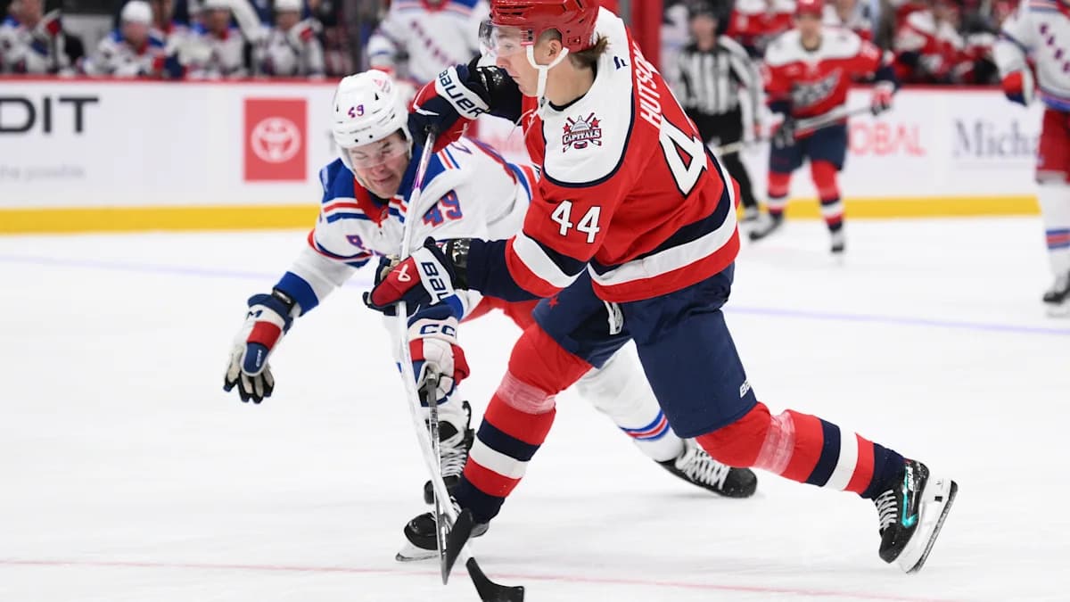 Capitals vencen a los Rangers 3-1 mientras el arquero de Nueva York Igor Shesterkin es asistido fuera de la pista