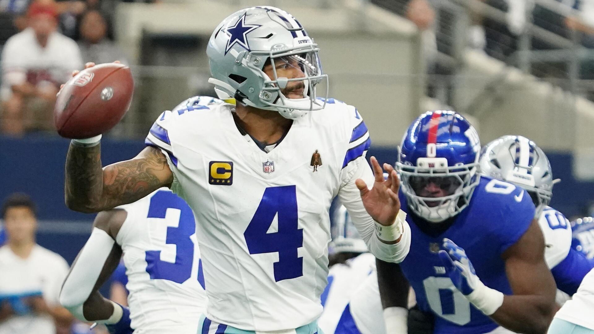 Pronósticos de la Semana 4 de la NFL, líneas de apuestas, márgenes y totales para cada partido, incluidos Texans-Cowboys y Chiefs-Raiders