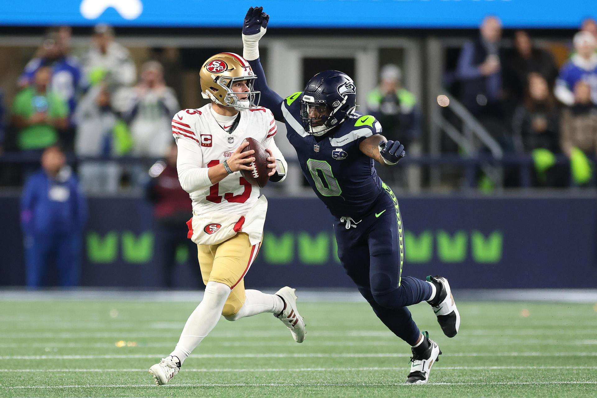 La defensa de los Seahawks, campeones del Super Bowl, contra los 49ers de Brock Purdy será uno de los mejores duelos de la Semana 5. He aquí por qué
