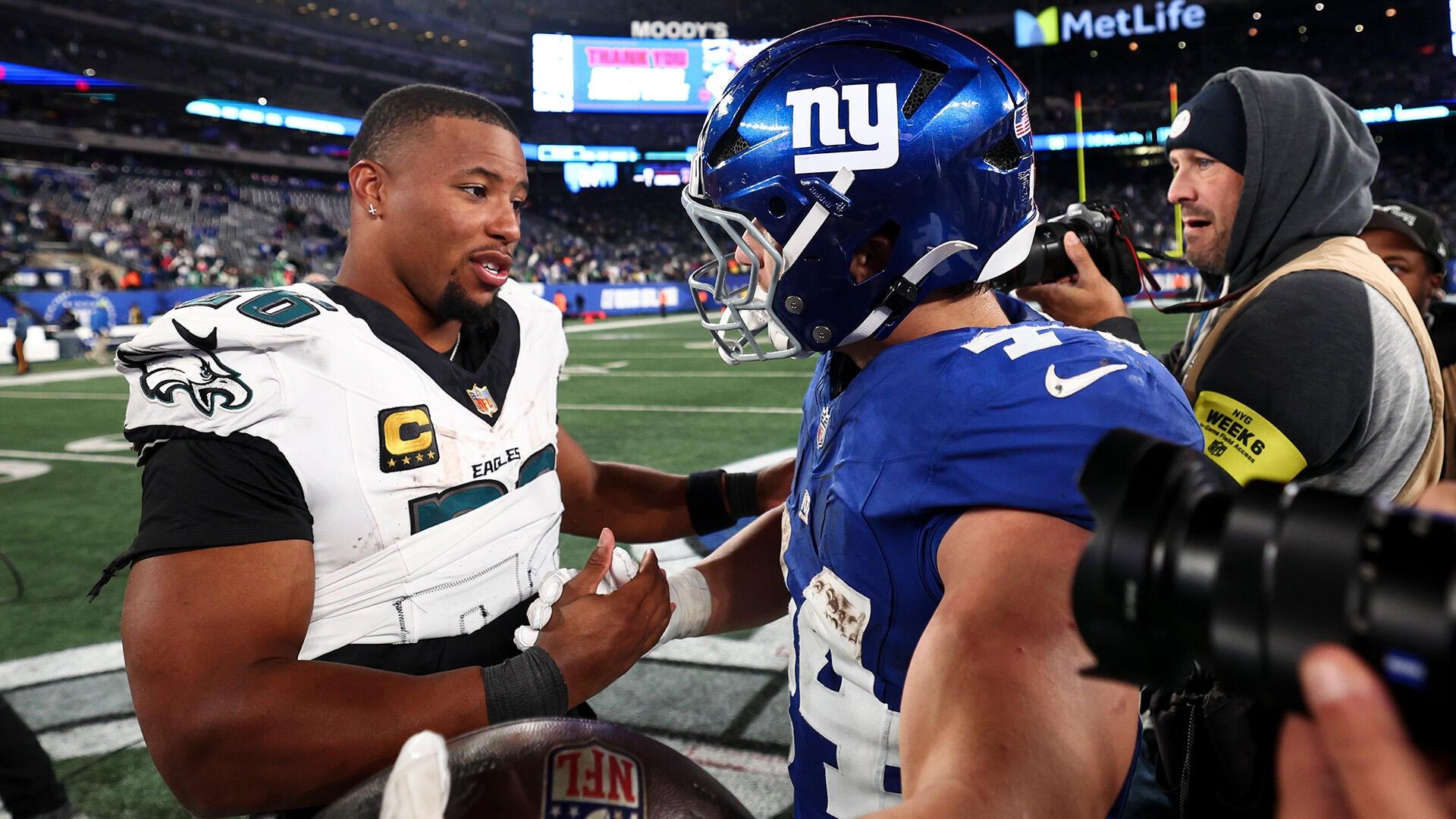 ¿Deberían los Giants fichar a Saquon Barkley en un traspaso? Argumentos a favor y en contra de un posible acuerdo bomba