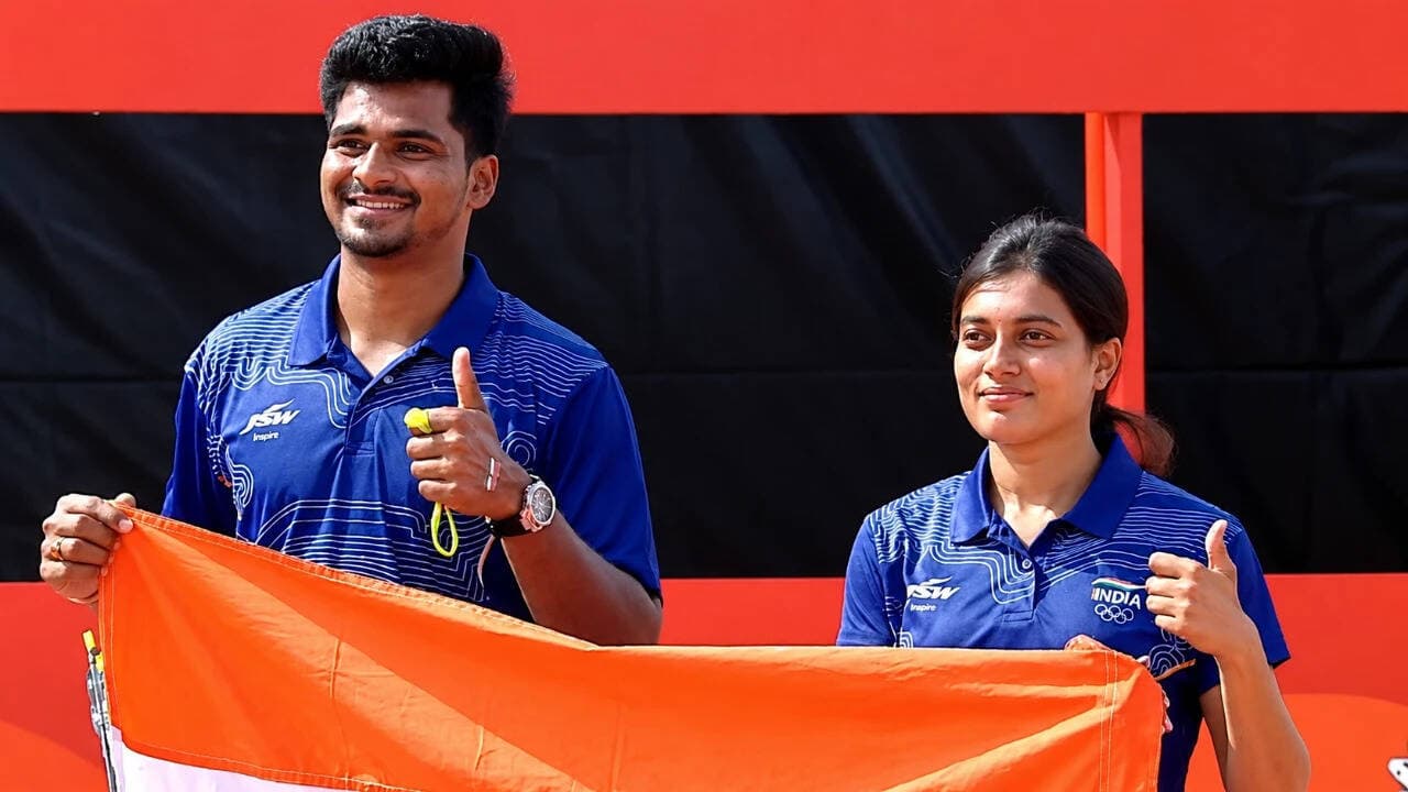 ¡Emocionante desempate! Chikitha y Sahil ganan el segundo oro en tiro con arco para India en los Juegos Asiáticos 2026 y aseguran una cuota para LA28