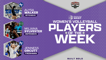 Jugadoras de la Semana de Voleibol Femenino de Mountain West en Old Trapper — 19 oct.