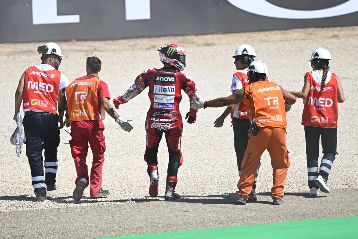 Andrea Dovizioso “asustado” por el “sufrimiento” de Pecco Bagnaia en MotoGP