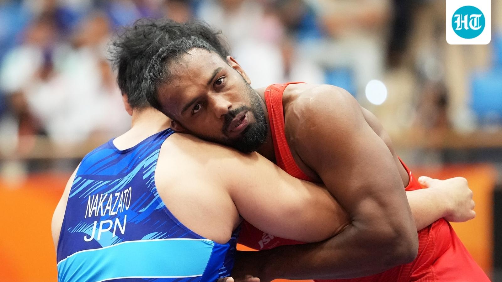 Juegos Asiáticos: Nitesh Siwach tropieza en el último obstáculo y se lleva la plata en grecorromana